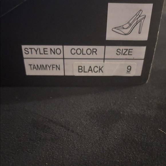 Fashion Nova Black and Transparent Heels - Picture 7 of 7